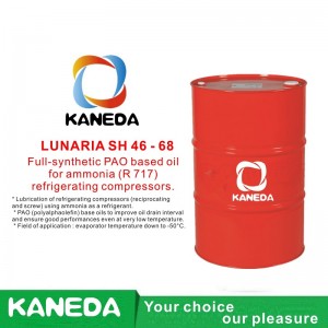 KANEDA LUNARIA SH 46 - 68 Vollsynthetisches Öl auf PAO-Basis für Ammoniak-Kältekompressoren (R 717).