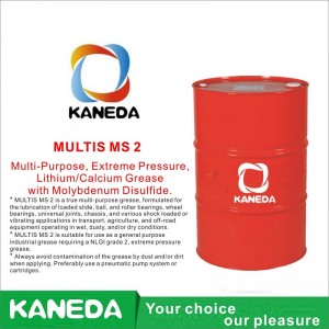 KANEDA MULTIS MS 2 Lithium / Calcium-Mehrzweckfett mit extremem Druck und Molybdändisulfid.